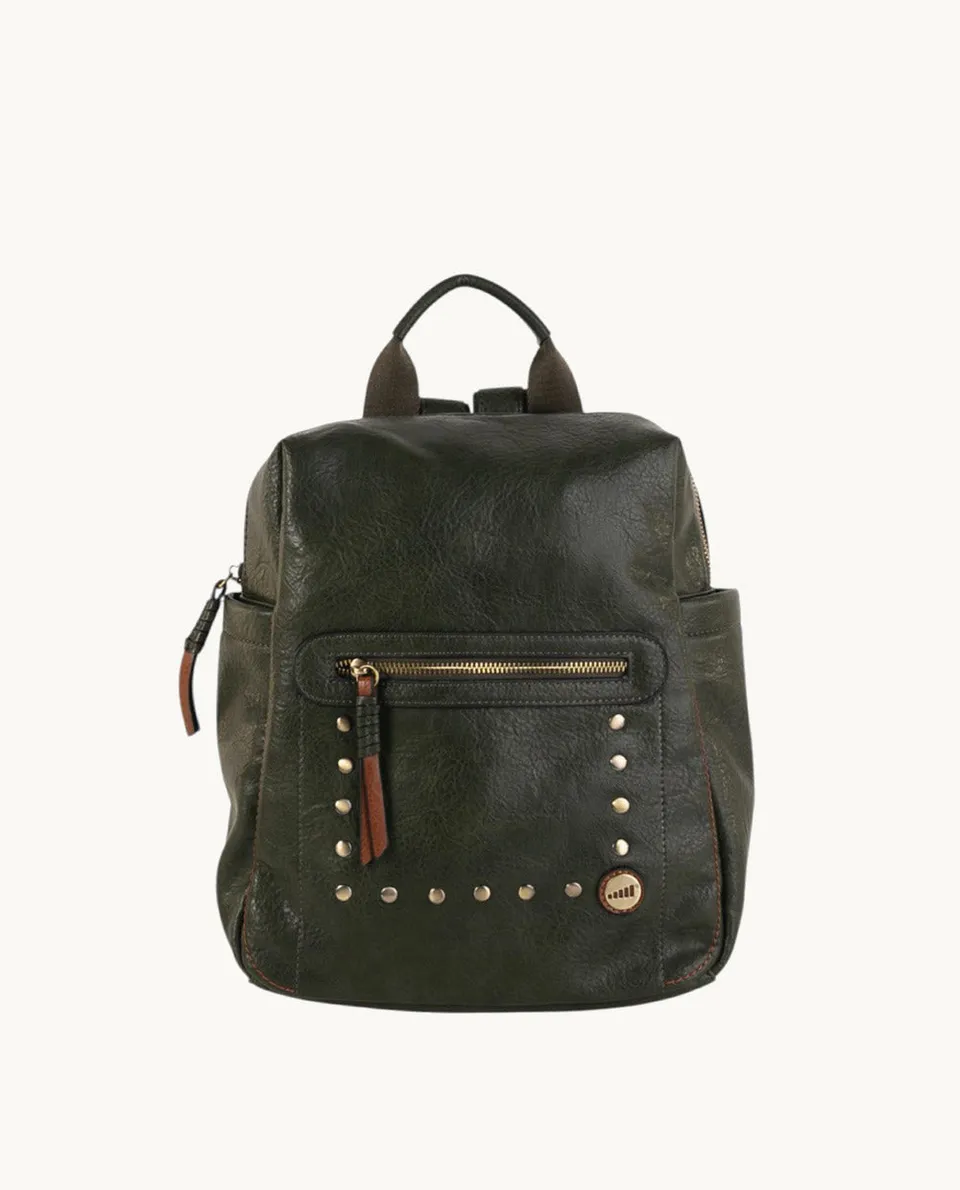 kbas-mochila-urban-corso-de-piel-sint-tica-verde-28x12x33-cm image 1