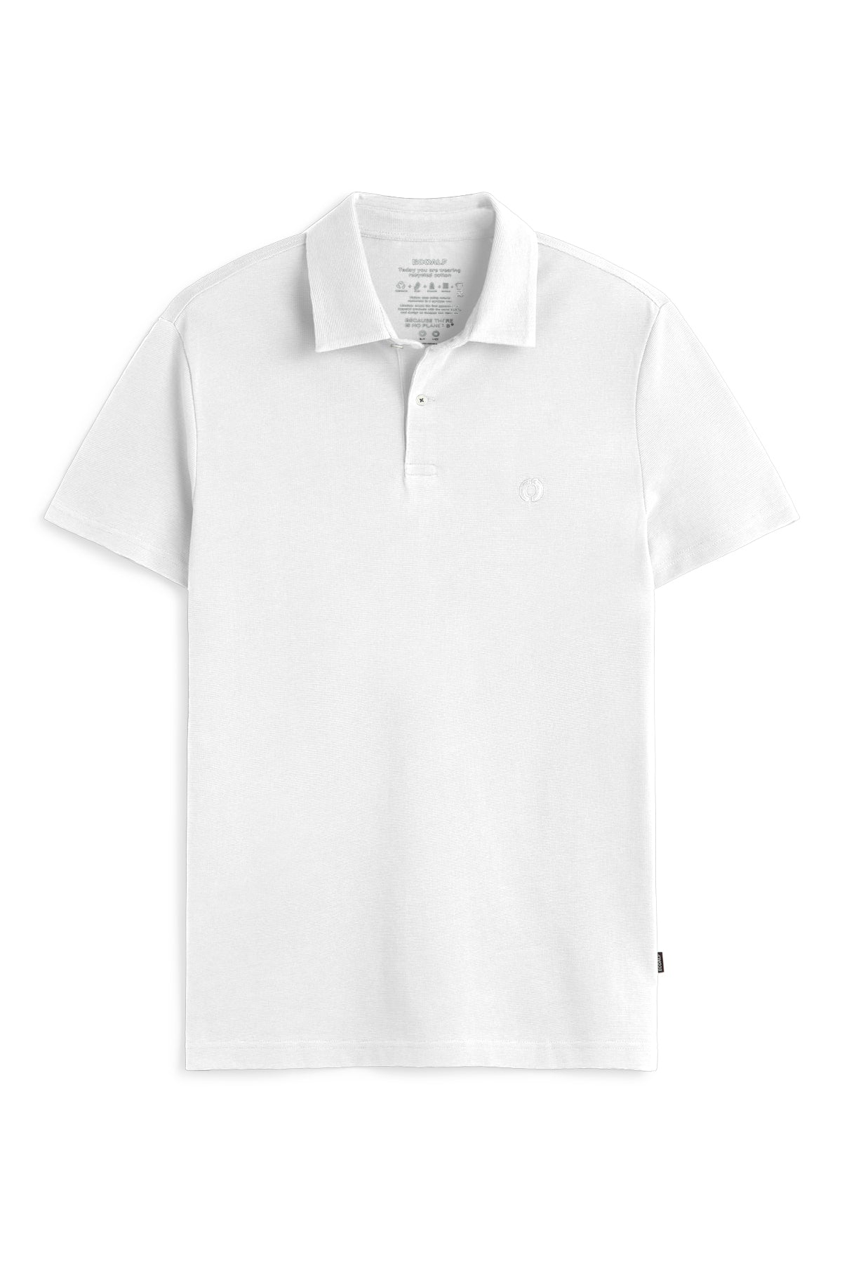 polo-ecoalf-simon-blanco-para-hombre-fit-regular-algod-n-reciclado image 5