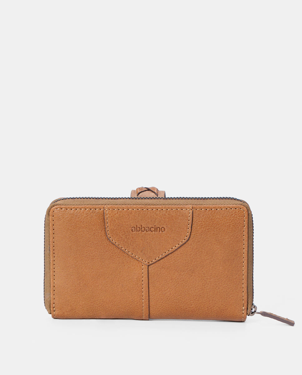 abbacino-cartera-mediana-verde-de-piel-con-trenzado image 4