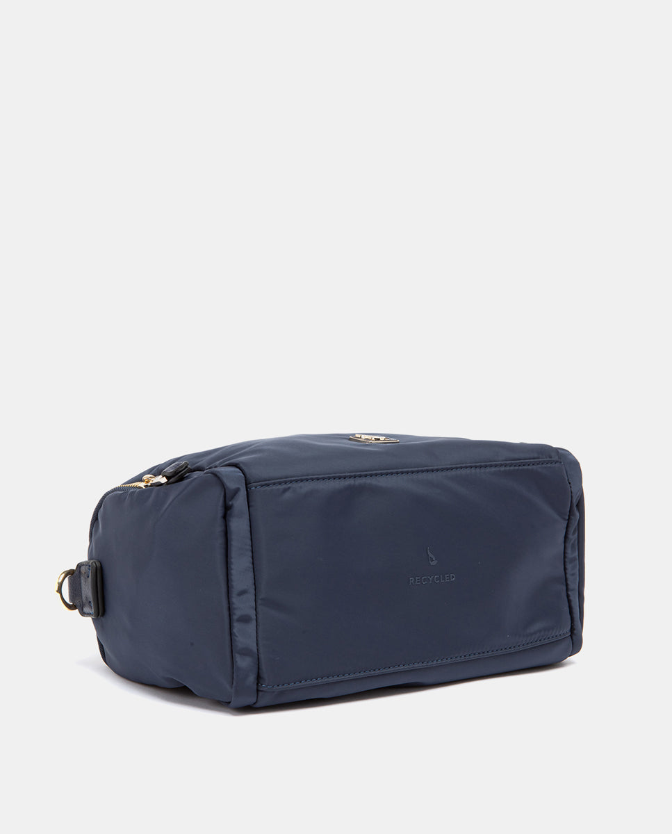 abbacino-bolso-de-mano-azul-de-materiales-reciclados-con-bandolera image 5