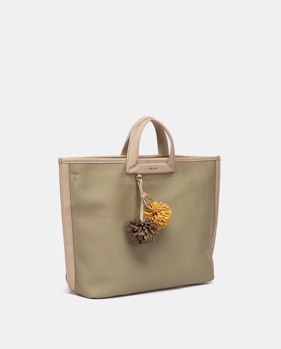 abbacino-bolso-shopper-verde-en-materiales-reciclados image 2