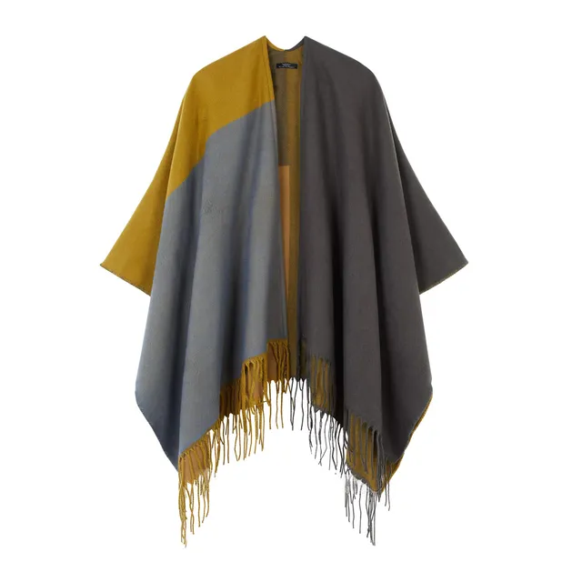 parfois-poncho-con-estampado-de-colores-mujer image 1