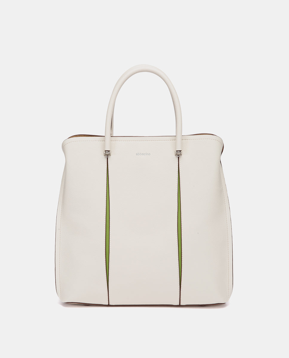 abbacino-bolso-mano-shopper-reciclado-beige-oficina image 1