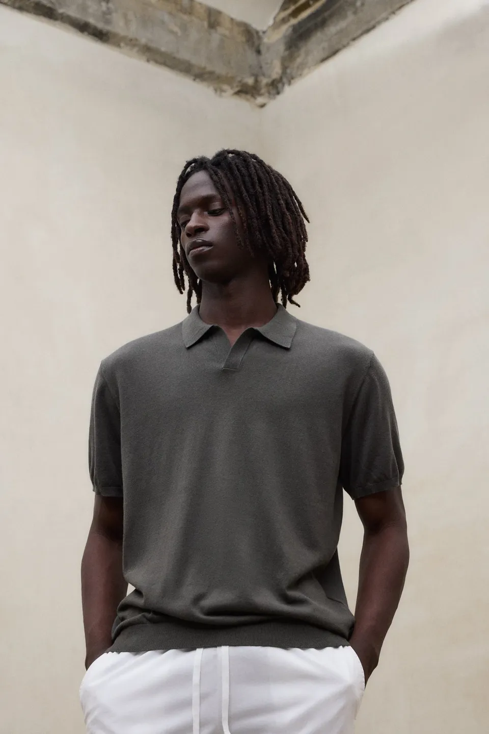 jersey-ecoalf-olmo-verde-oscuro-de-hombre-70-algod-n-org-nico-fit-regular-cuello image 1