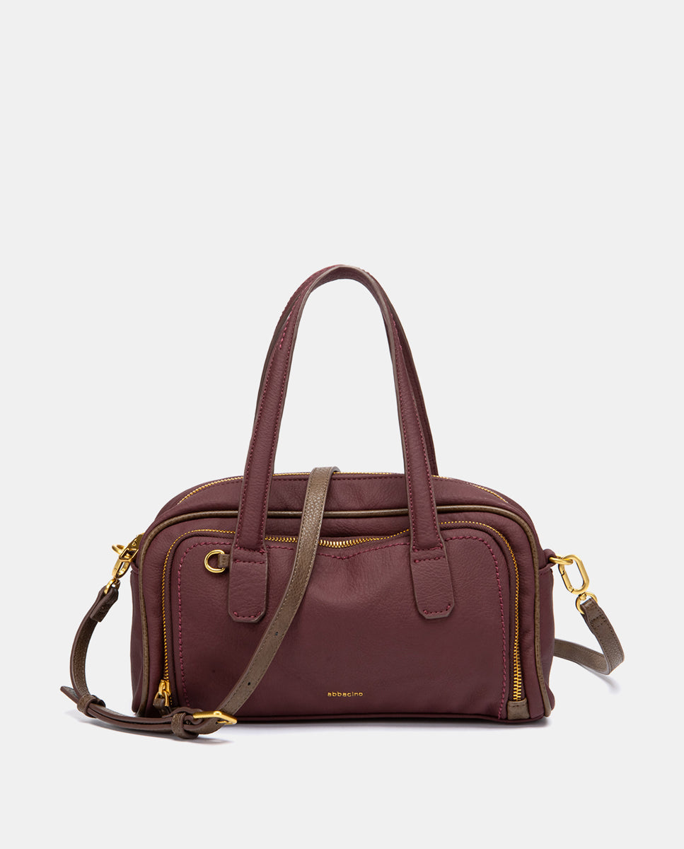abbacino-bolso-mano-materiales-reciclados-burdeos-efecto-piel image 4
