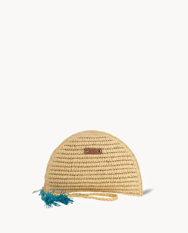 kbas-cartera-de-mano-de-fibra-natural-con-cremallera-color-natural image 1