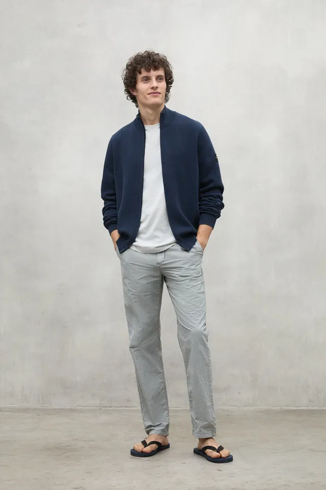 jersey-mandarina-azul-marino-de-ecoalf-para-hombre image 1