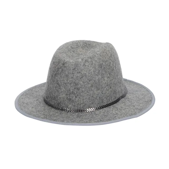 parfois-sombrero-de-lana-cinta-combinada-mujer-gris image 1
