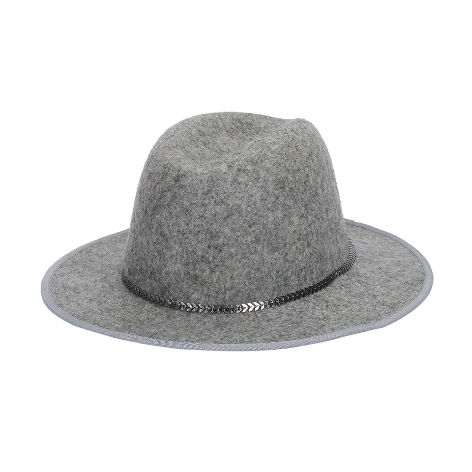 parfois-sombrero-de-lana-cinta-combinada-mujer-gris image 1