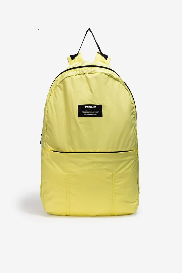 mochila-pacho-amarilla-ecoalf-plegable-de-poli-ster-reciclado image 1