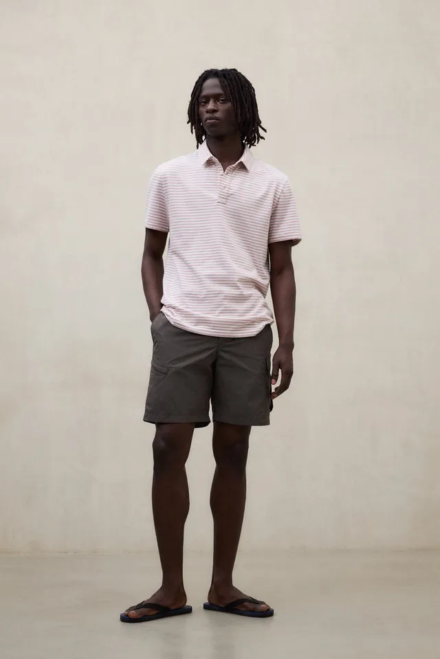 polo-ecoalf-logan-rayas-rosa-para-hombre-50-algod-n-reciclado-fit-regular image 1