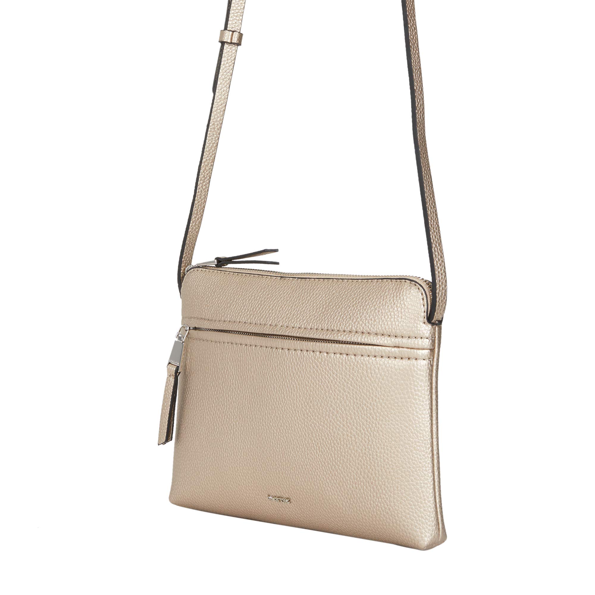 parfois-clutch-bandolera-con-bolsillo-exterior-mujer-talla-m-plateado image 3