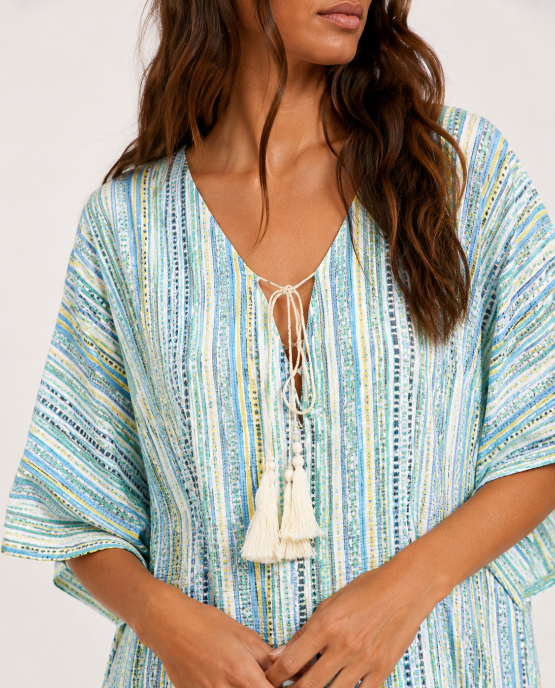 kbas-kurta-de-algod-n-color-turquesa-talla-nica image 3