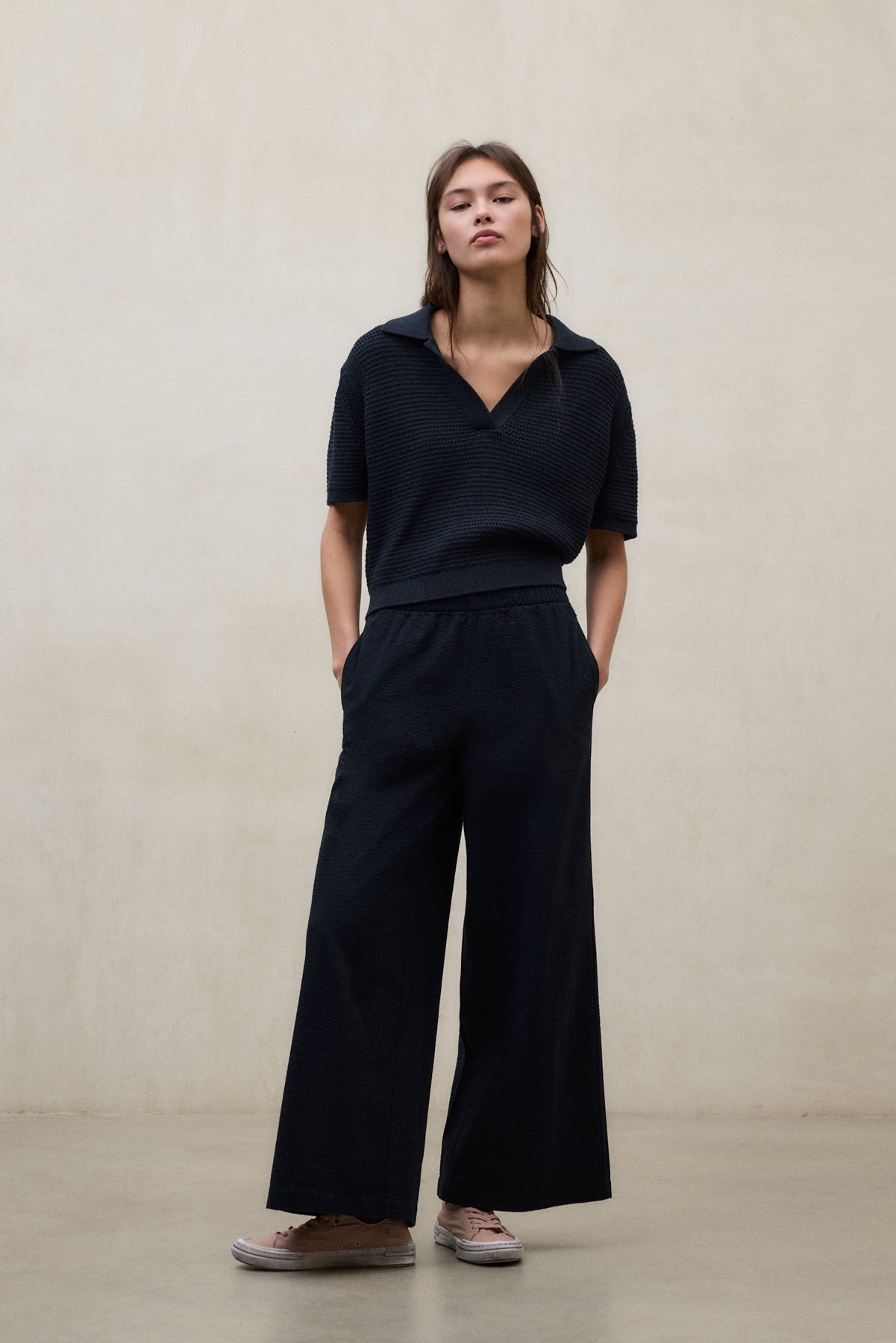 jersey-ecoalf-anna-azul-marino-55-algod-n-org-nico-fit-relajado-mujer image 1