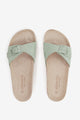 abbacino-sandalia-plana-mujer-con-hebilla-verde image 6