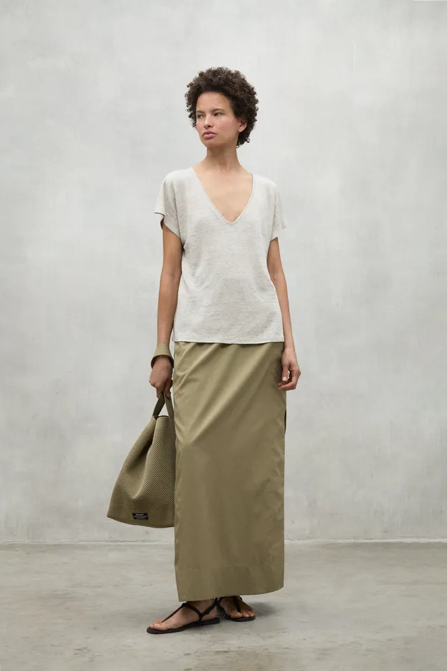 ecoalf-camiseta-arendal-beige-de-lino-para-mujer image 1