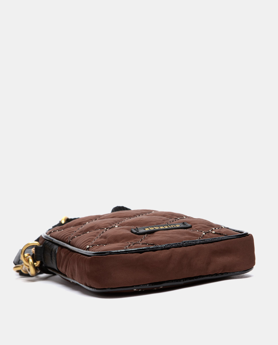 abbacino-bolso-m-vil-acolchado-marr-n-reciclado image 4