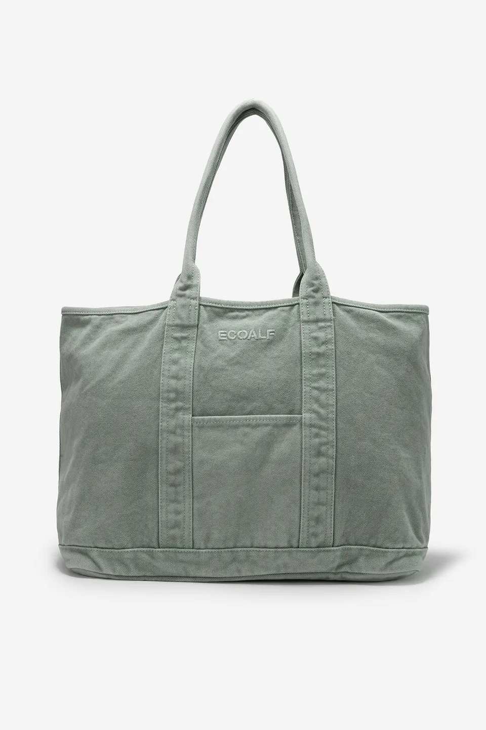 bolso-mediano-palms-verde-de-mujer-ecoalf-100-algod-n-reciclado-garment-dyed image 1