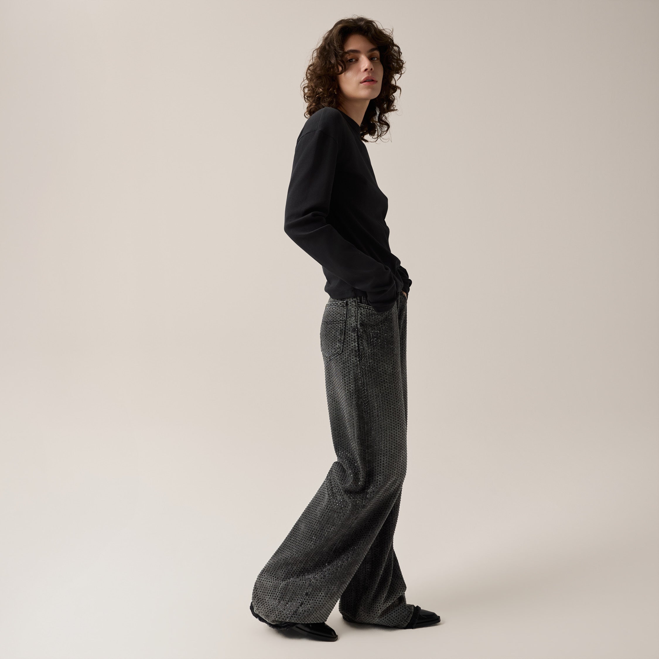 lois-skater-loose-vaqueros-anchos-black-stone image 5
