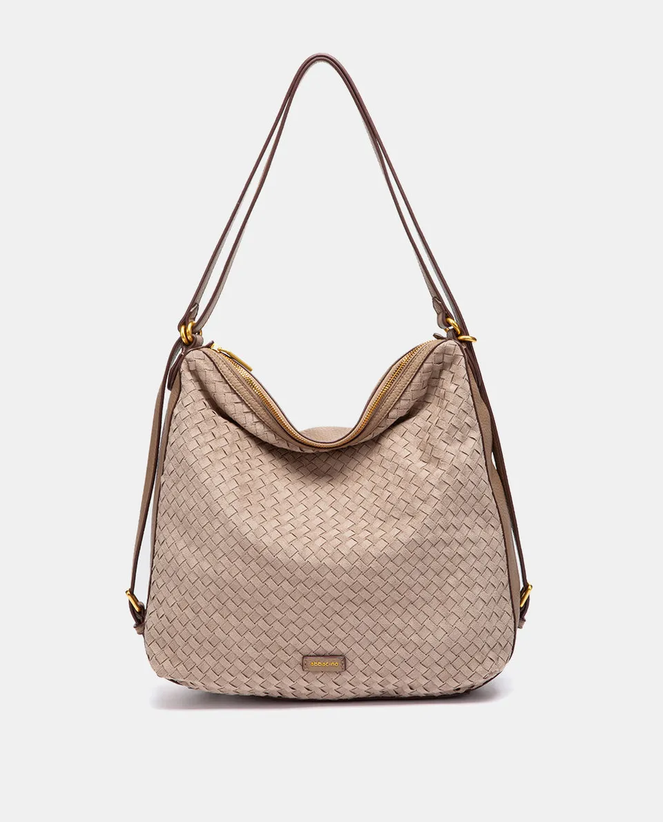 abbacino-bolso-multifuncional-trenzado-beige image 1