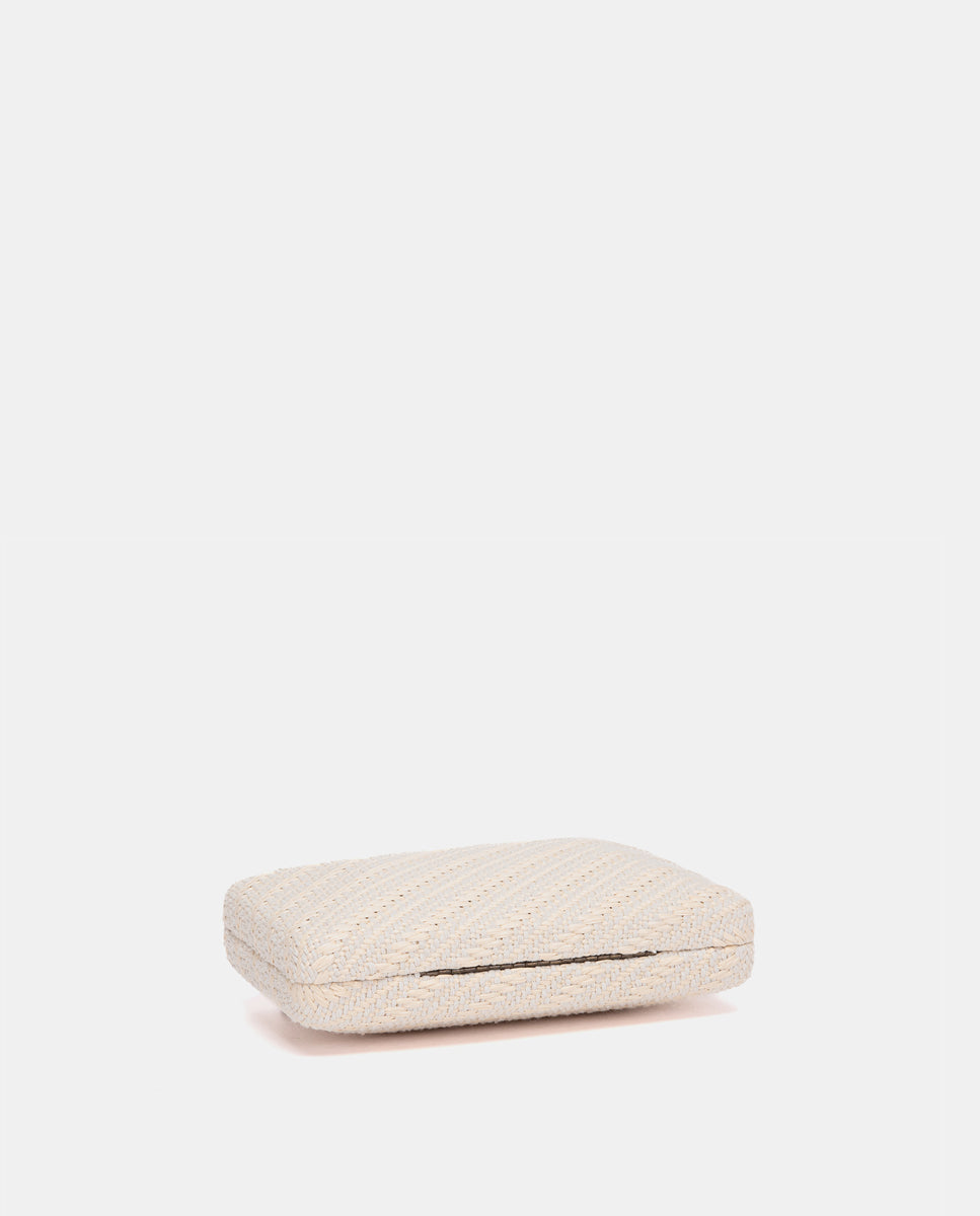 abbacino-clutch-fiesta-beige-geom-trico-tejido-trenzado image 6