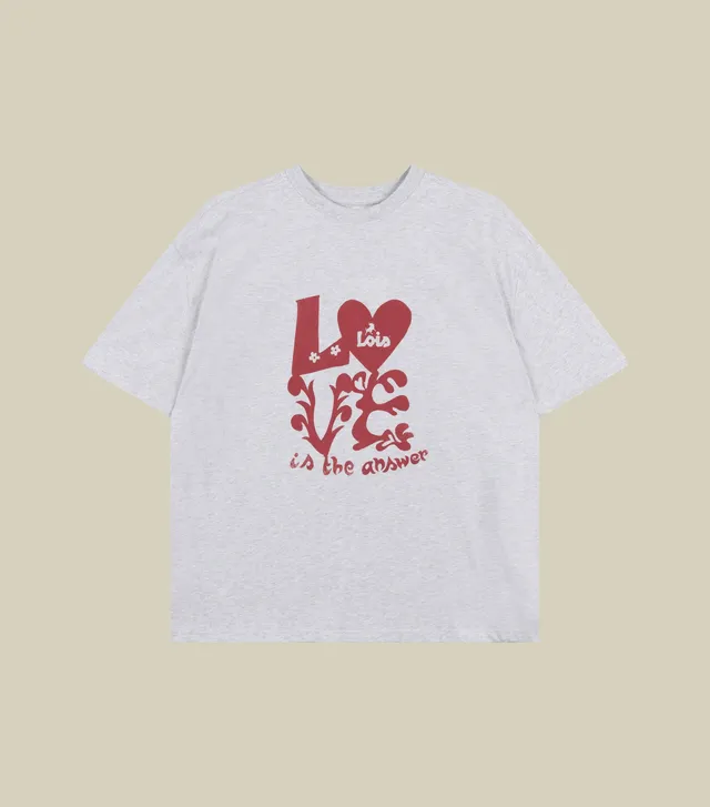 camiseta-lois-lio-tee-de-algod-n-100-color-gris-melange image 1