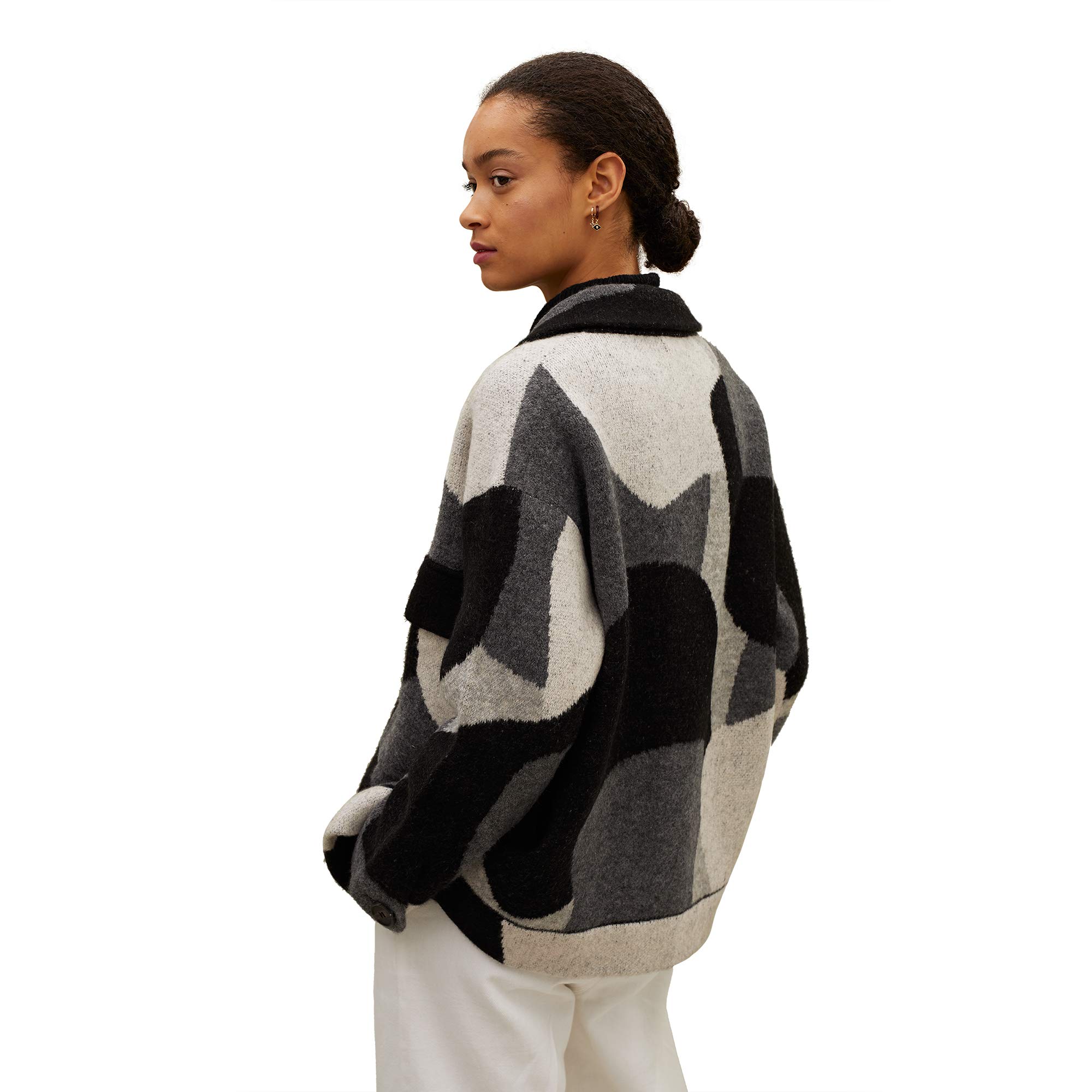 parfois-chaqueta-de-punto-estampada-con-botones-mujer image 4