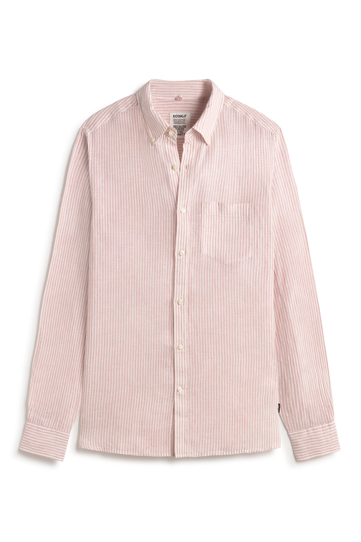 camisa-adan-ecoalf-para-hombre-100-lino-color-rosa-fit-regular image 5