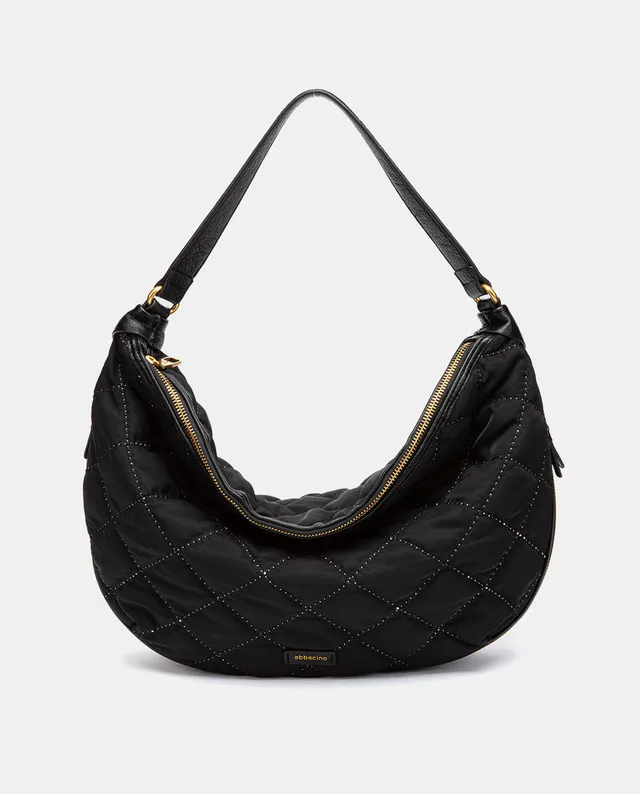 abbacino-bolso-de-hombro-acolchado-negro-reciclado image 1