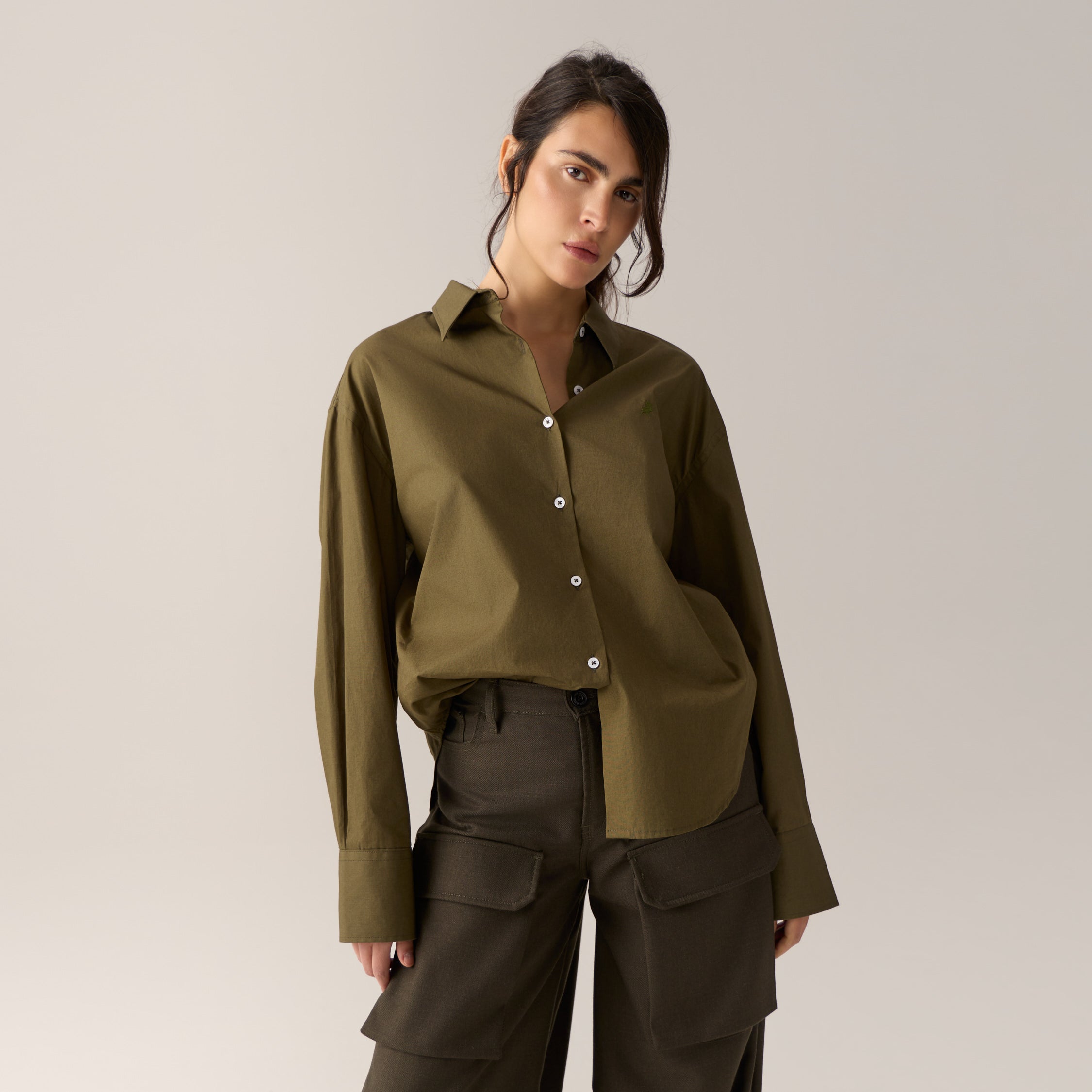camiseta-caryn-de-lois-algod-n-100-color-verde-oscuro-tallas-xs-xl image 1