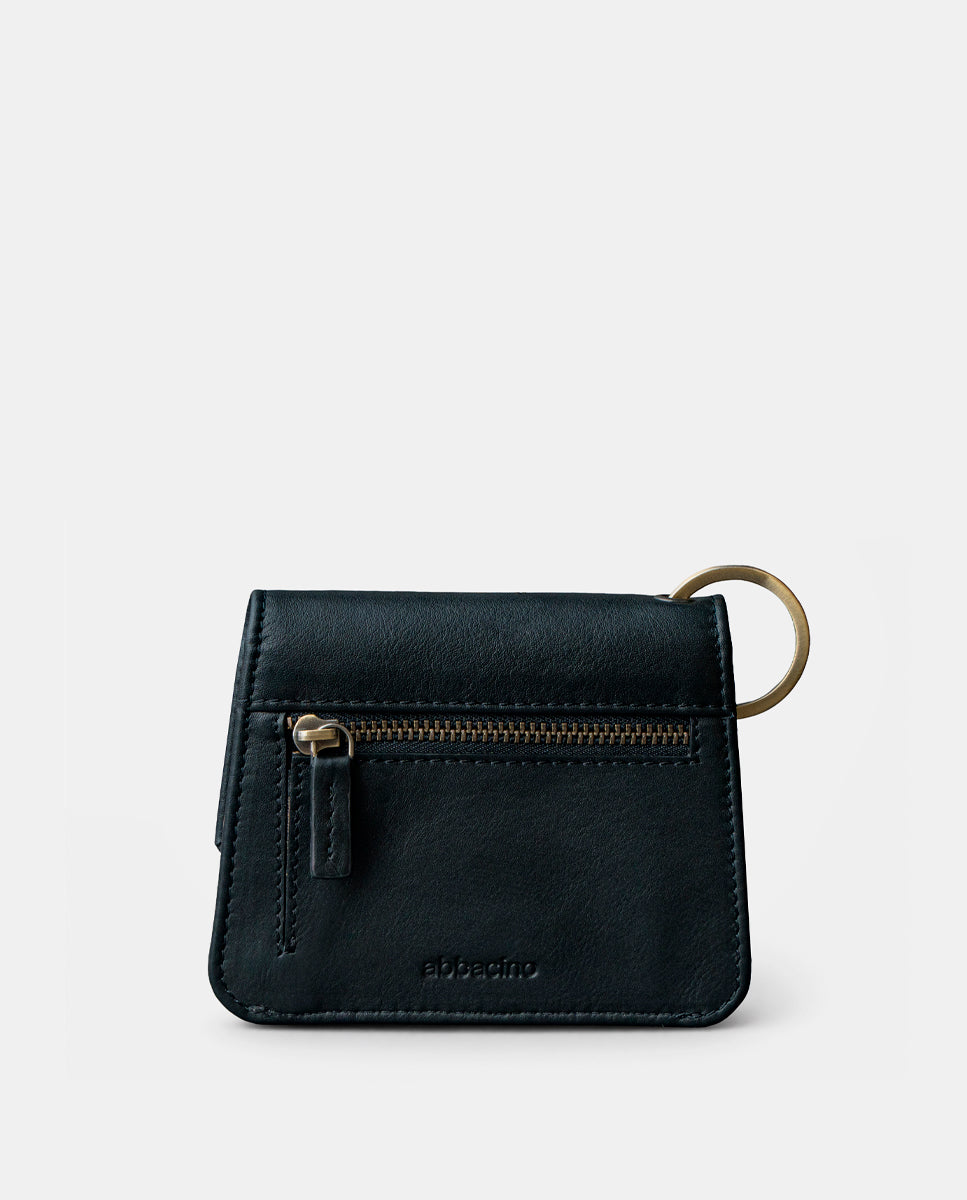 abbacino-monedero-mujer-piel-negro-solapa-con-anilla image 3