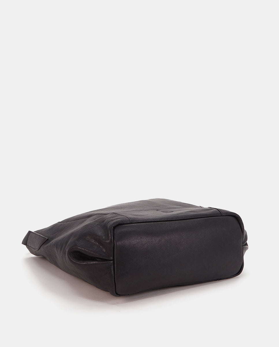 abbacino-bolso-hobo-de-hombro-en-piel-negra image 7
