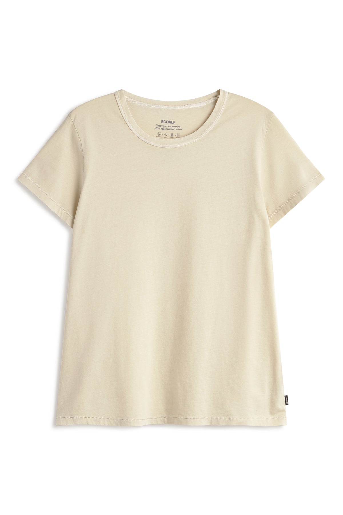 camiseta-ecoalf-keile-beige-de-mujer-100-algod-n-regenerativo-te-ida-con-pigment image 6