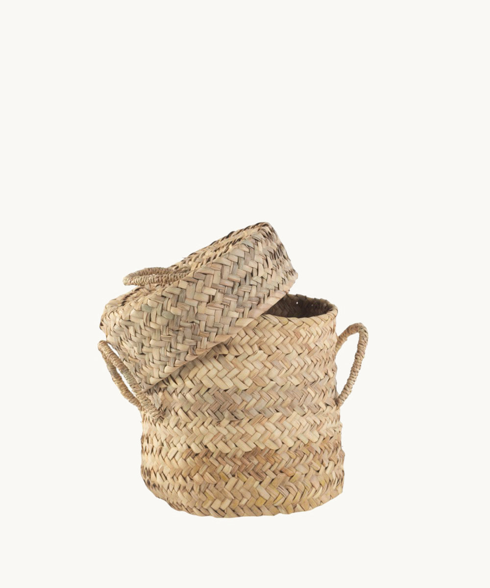 kbas-contenedor-redondo-de-palma-natural-26x25-cm-cesto-organizador-y-decorativo image 3
