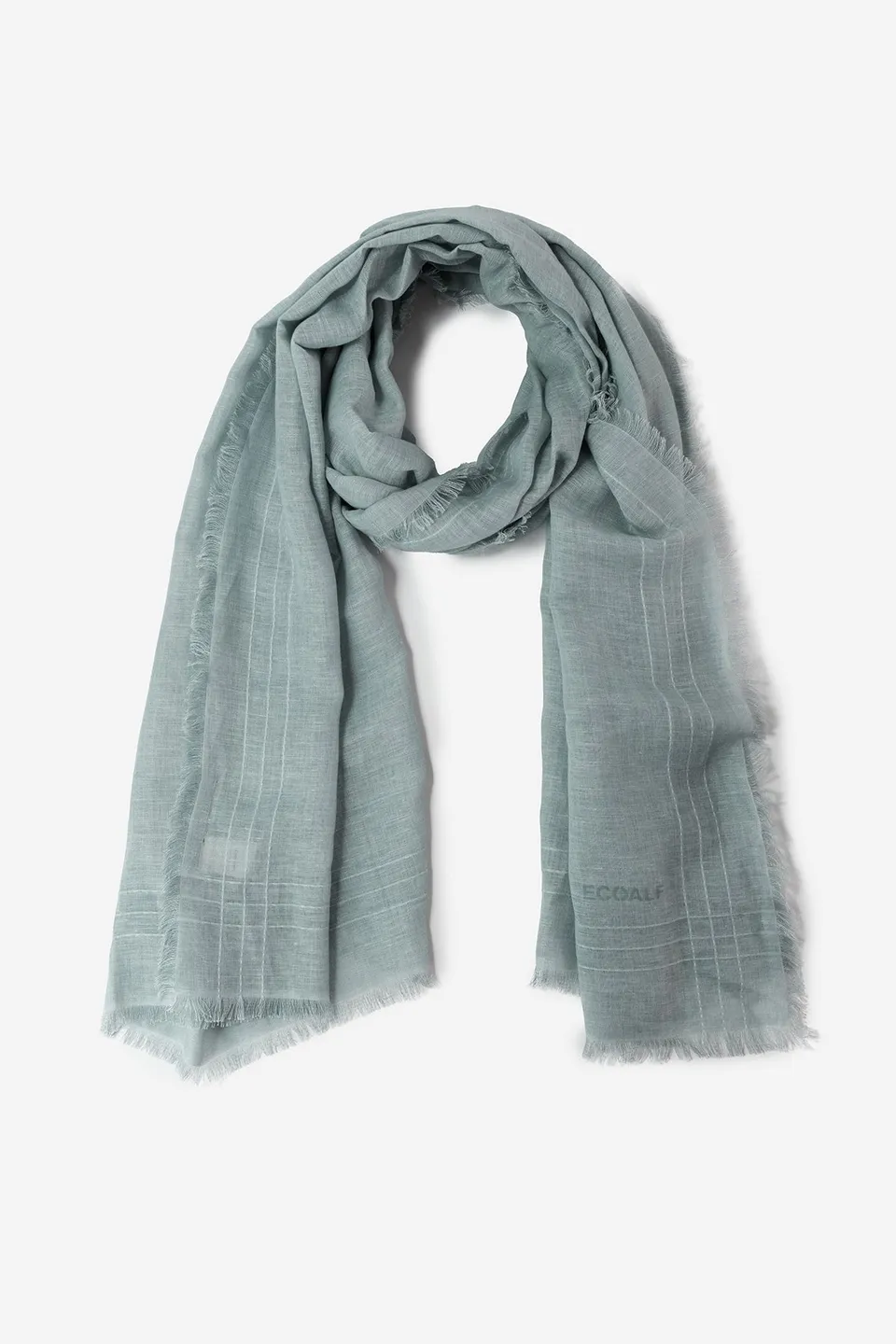 pa-uelo-ecoalf-fitzroy-verde-de-mujer-70-algod-n-org-nico-200-x-70-cm-te-ido-en- image 1