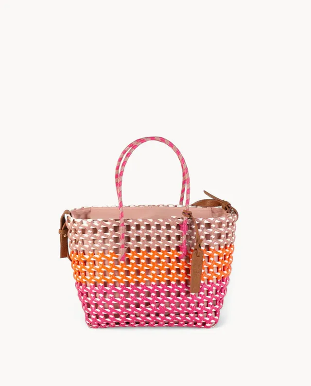 bandolera-kbas-de-poli-ster-trenzado-con-cremallera-color-rosa image 1