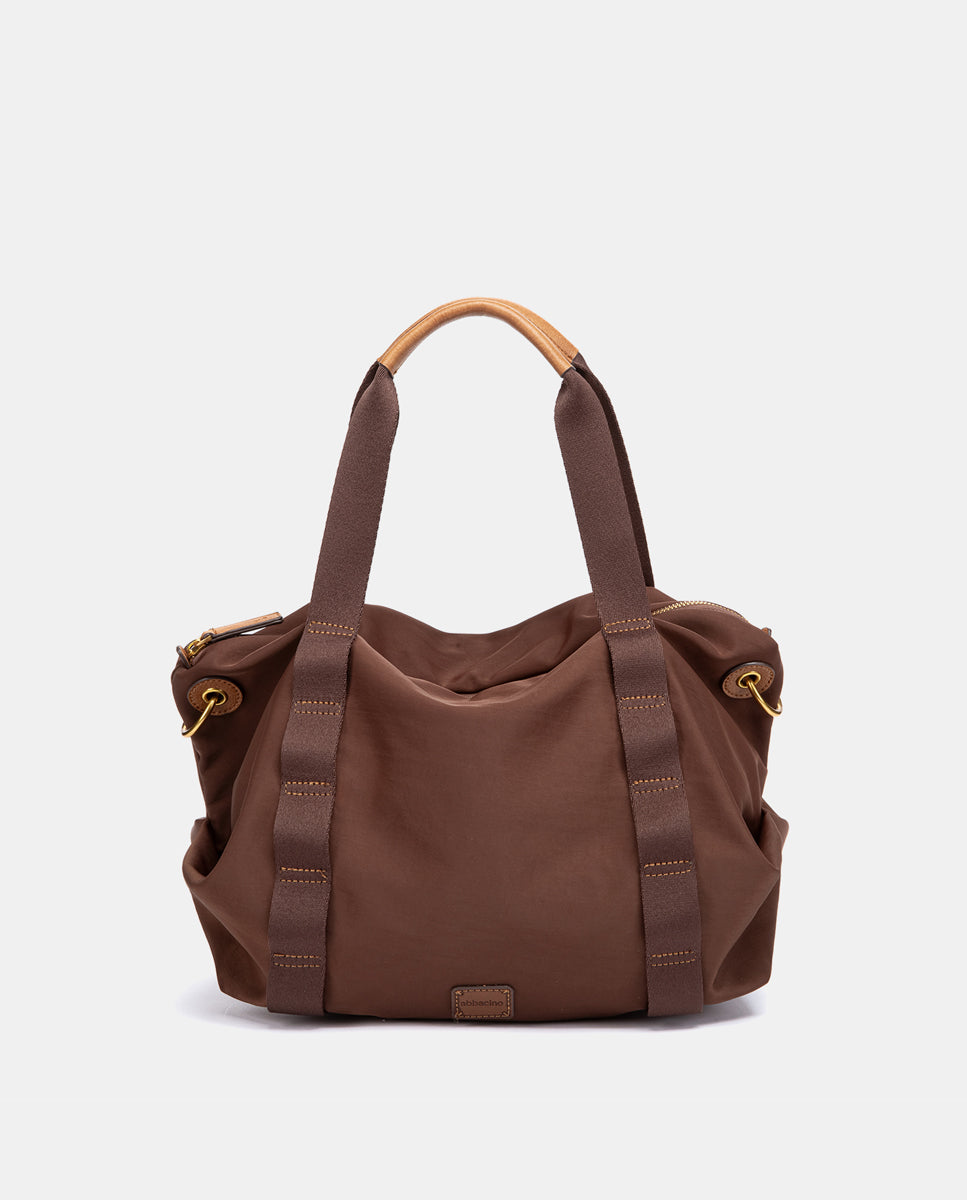 shopper-abbacino-marr-n-en-materiales-reciclados-con-bandolera image 1