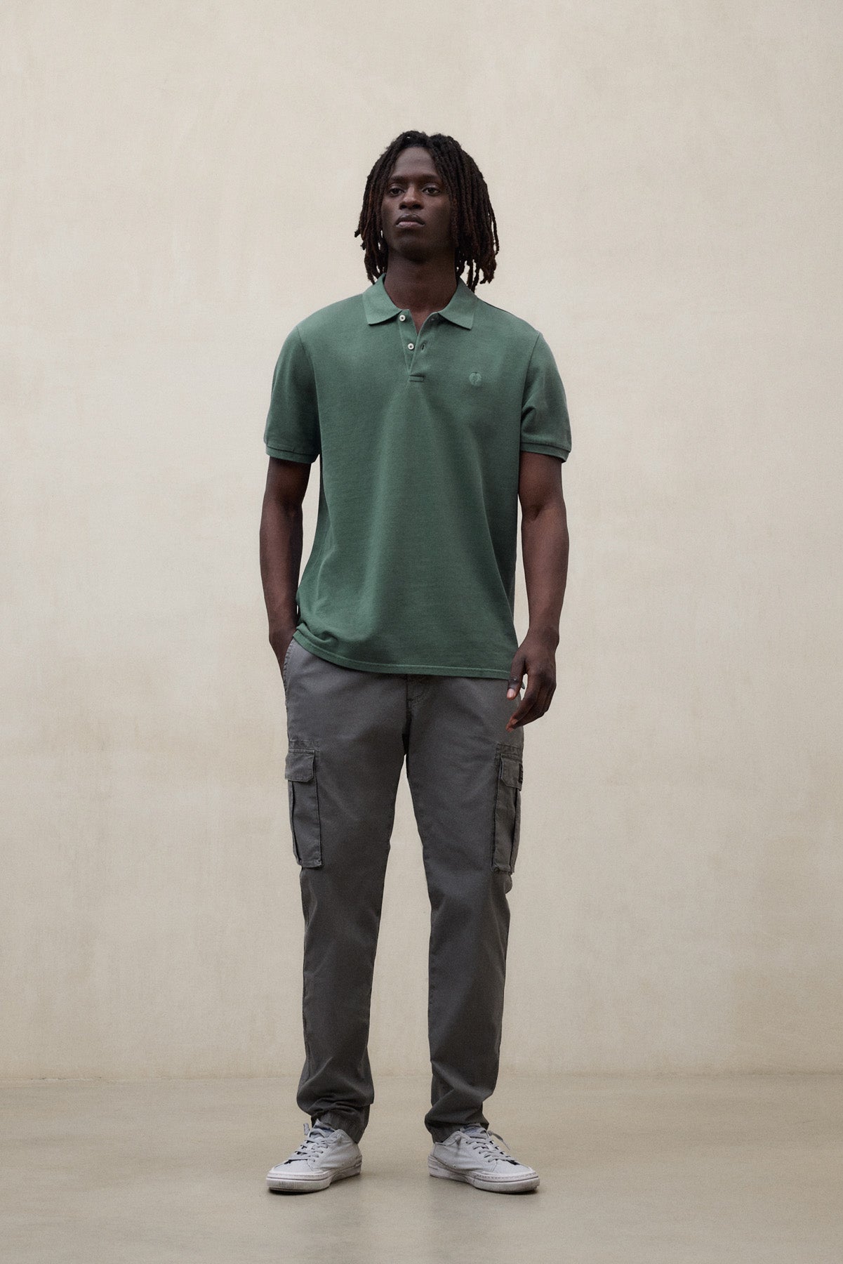 polo-ecoalf-tedan-de-piqu-verde-para-hombre image 4