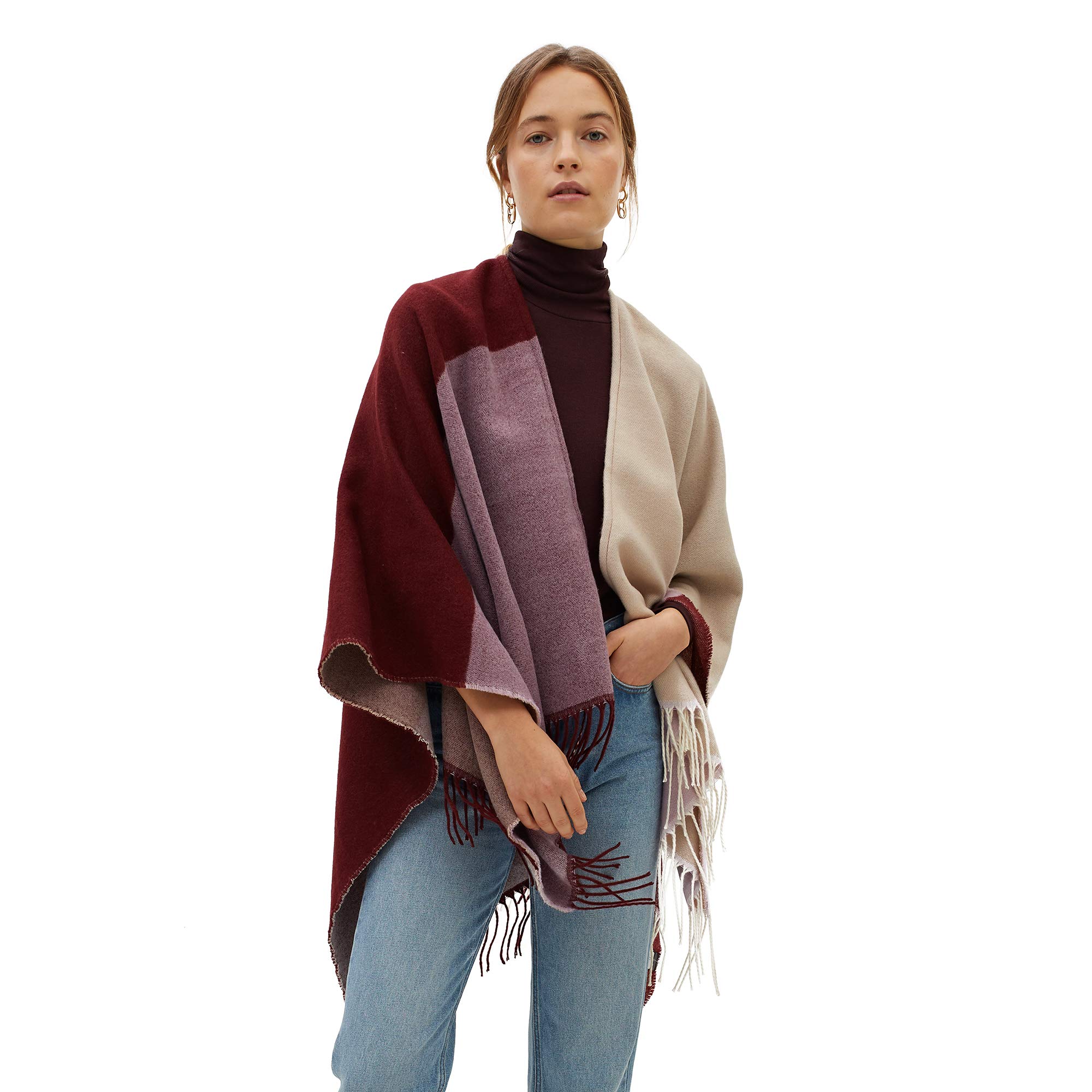 parfois-poncho-con-estampado-mujer image 4