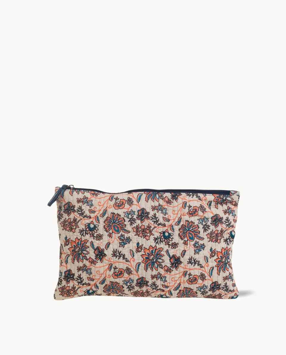 neceser-de-algod-n-kbas-con-cremallera-y-estampado-de-flores image 1