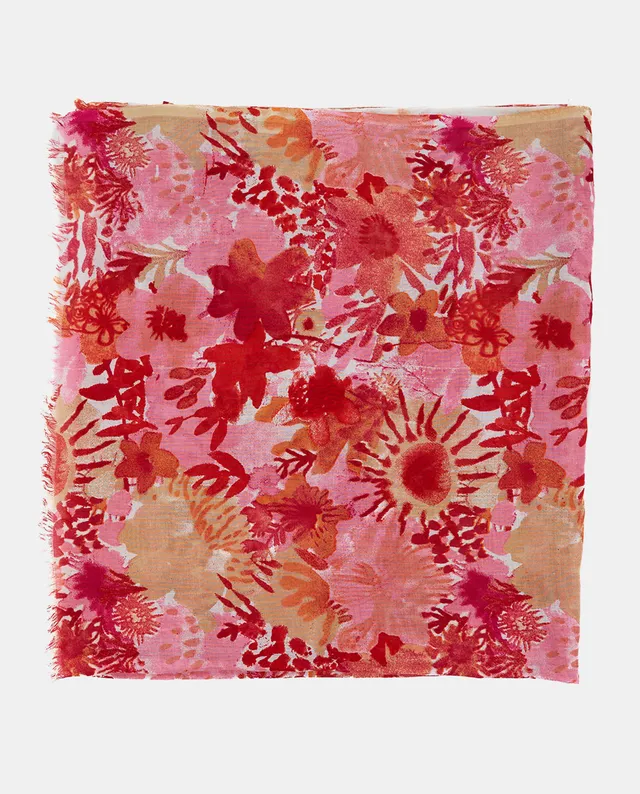 abbacino-pa-uelo-viscosa-estampado-floral-rojo image 1