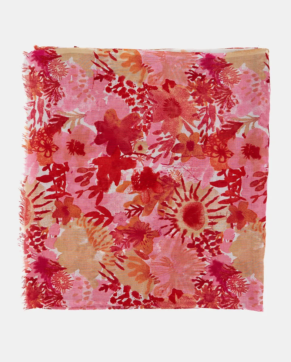 abbacino-pa-uelo-viscosa-estampado-floral-rojo image 1