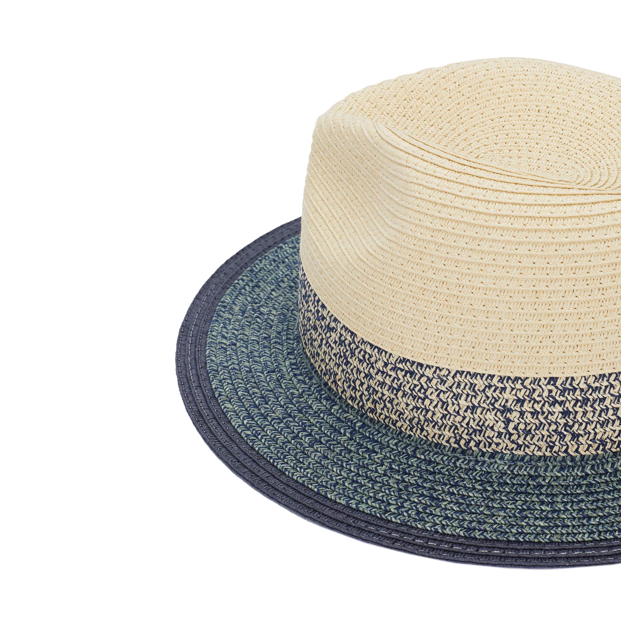 parfois-sombrero-trenzado-fedora-azul-mujer image 2