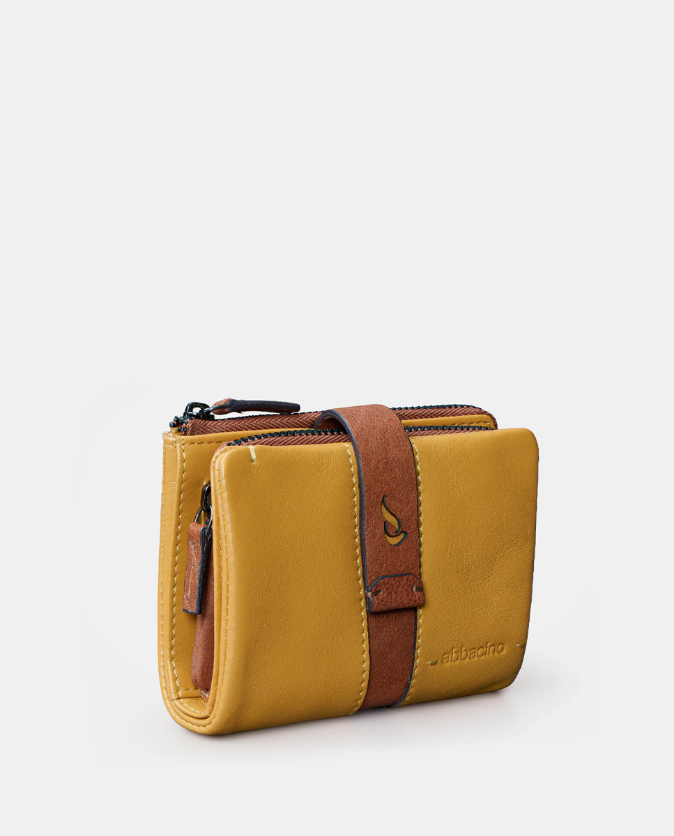 abbacino-cartera-peque-a-mujer-piel-mbar-con-monedero image 4