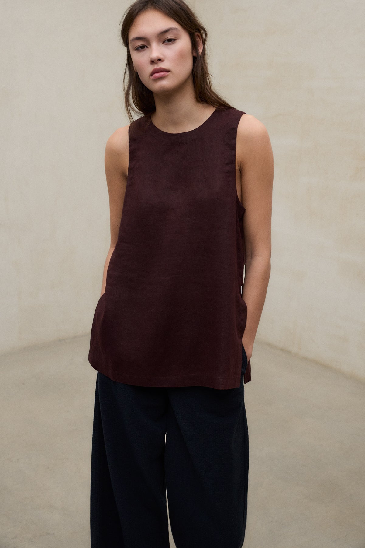 camisa-sia-marr-n-de-ecoalf image 3