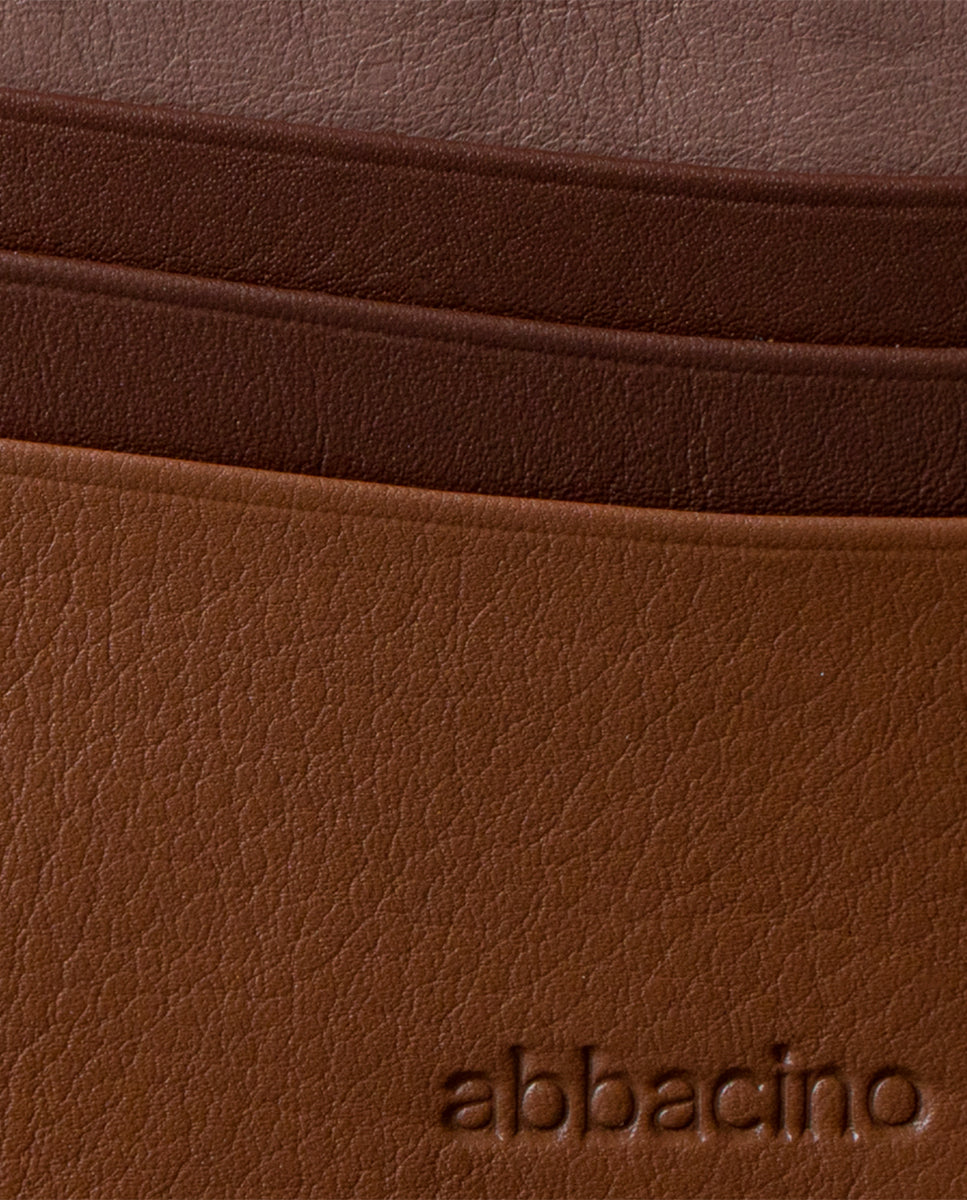 abbacino-tarjetero-mujer-piel-cognac-con-monedero-cremallera image 6