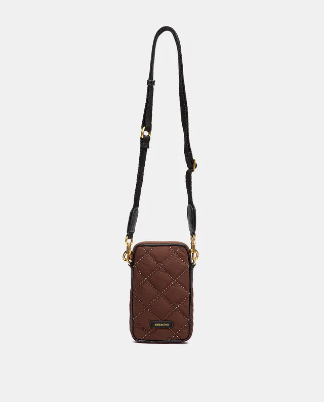 abbacino-bolso-m-vil-acolchado-marr-n-reciclado image 1