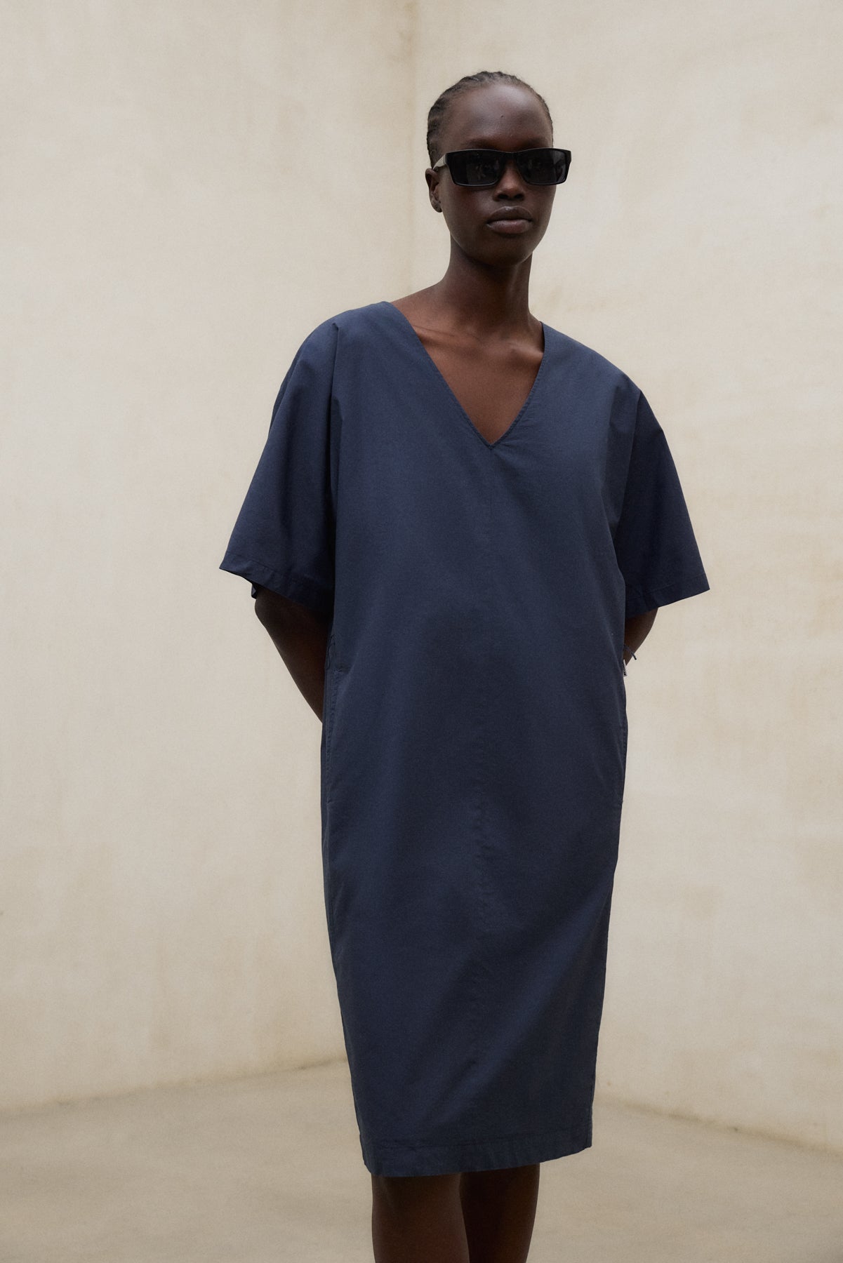 ecoalf-vestido-ludovica-azul-de-algod-n-regenerativo image 1