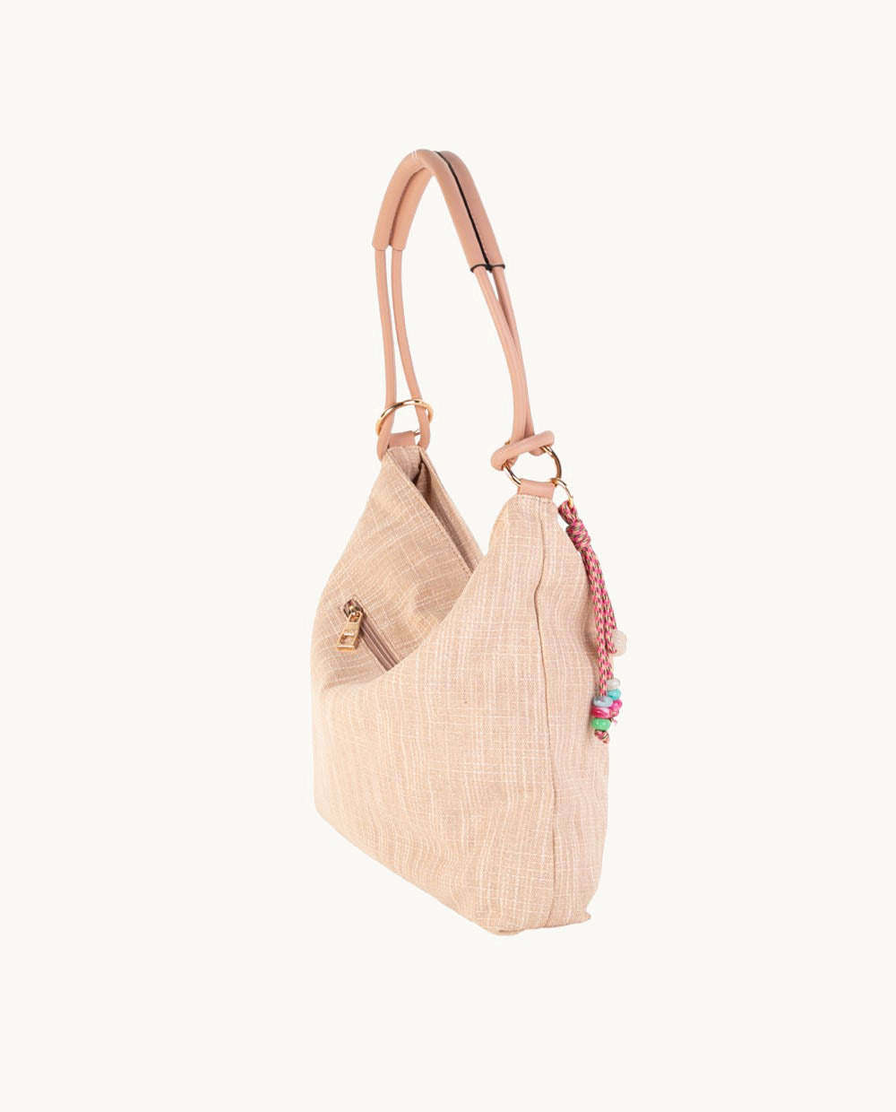 kbas-hobo-canvas-con-cremallera-color-rosa-bolso-de-hombro image 2