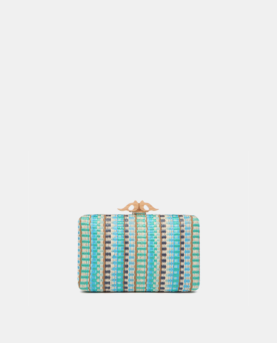 abbacino-clutch-de-fiesta-cuadrado-con-estampado-azul image 1